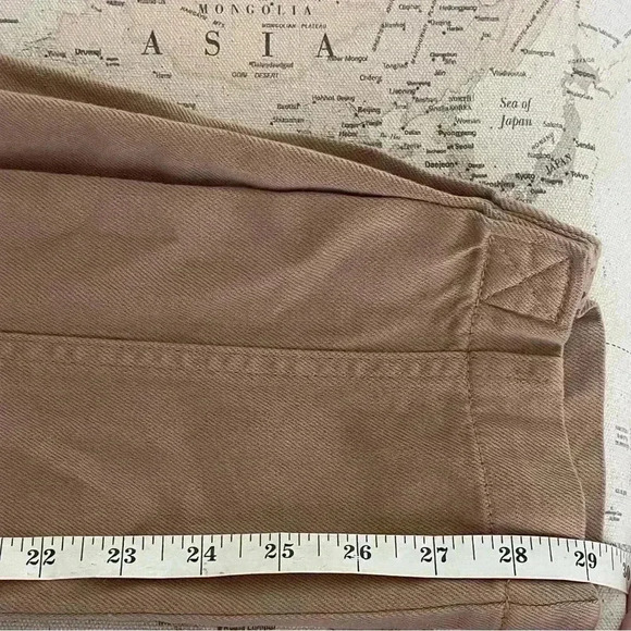 🆕Banana Republic Size 4T High Rise Denim Cargo Pants Slim Fit Cropped Ankle Fit - Picture 9 of 11